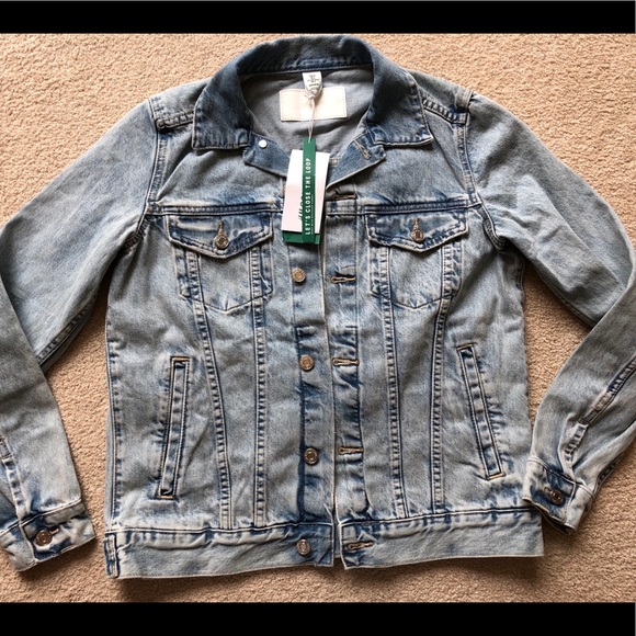 Hm Conscious Jean Denim Jacket Acid 